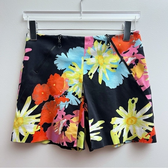Cache Tropical Floral Print 90s Y2K Sporty Mini Skort Women’s Size 4 - Picture 1 of 8